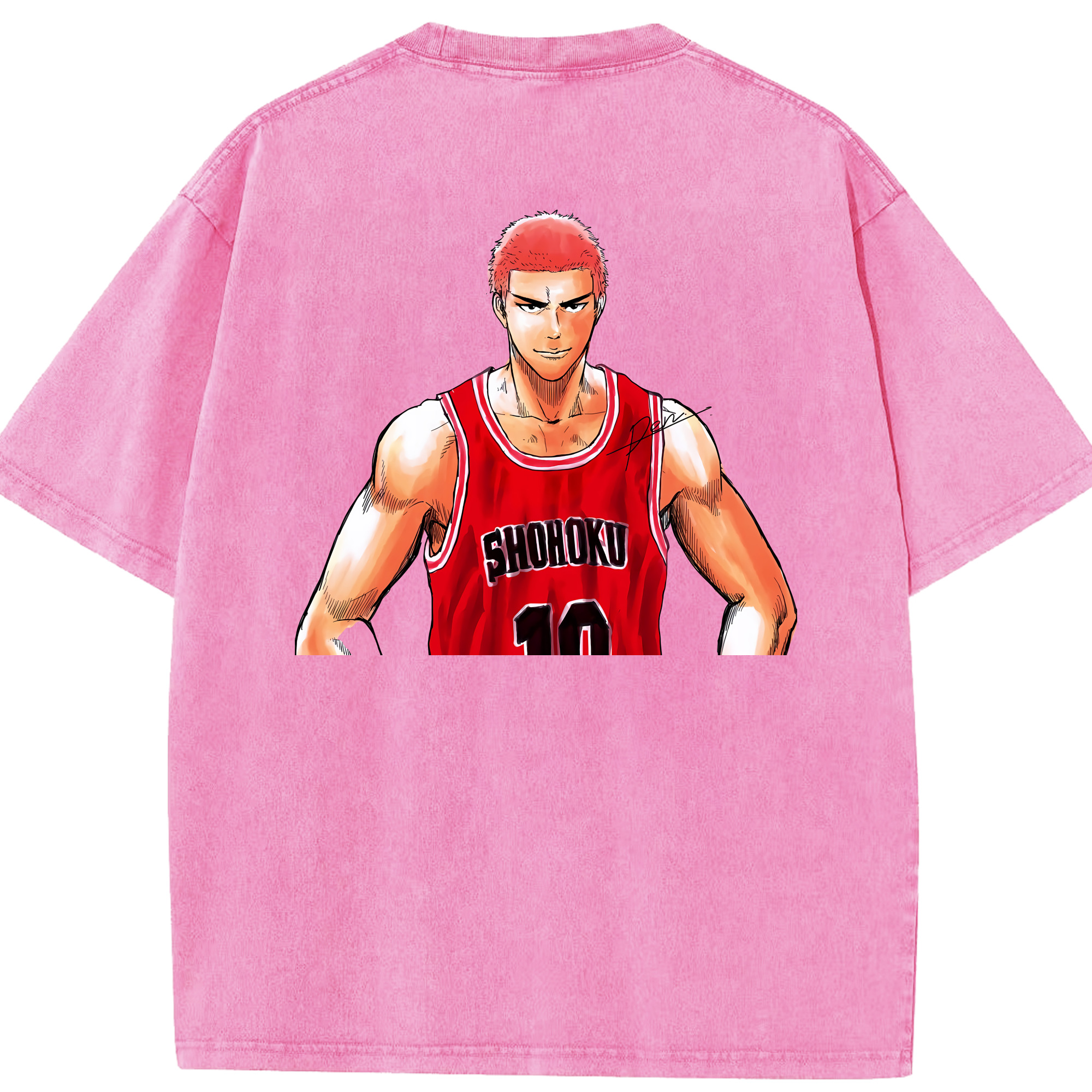 （画像用） SLAM DUNK／スラムダンク 綿100% ヴィンテージ風 半袖Tシャツ（背面プリント）